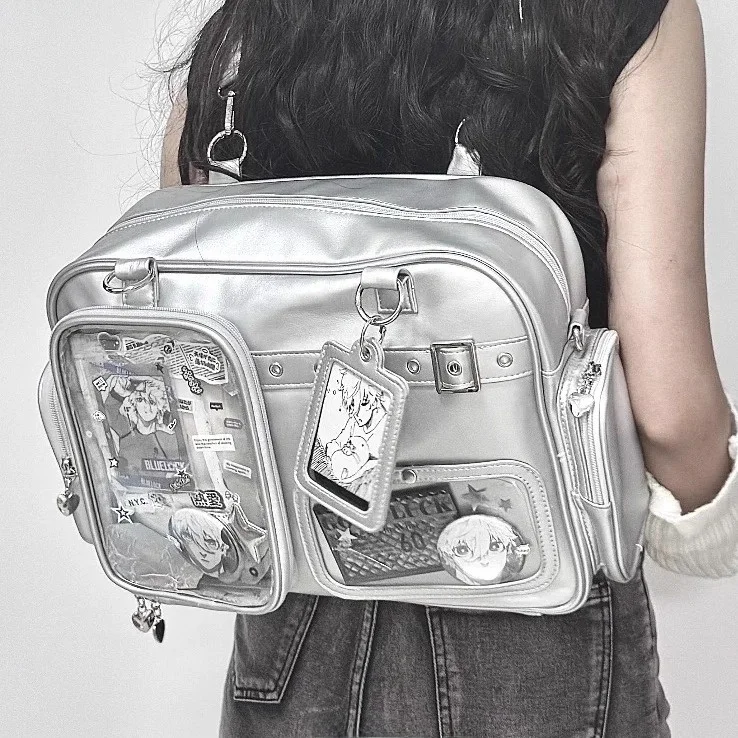 

High Aesthetic Value Anime Crossbody Pain Bag 20cm Commuter Laptop Bag for Student Girls Daily Commuting oulder Bag