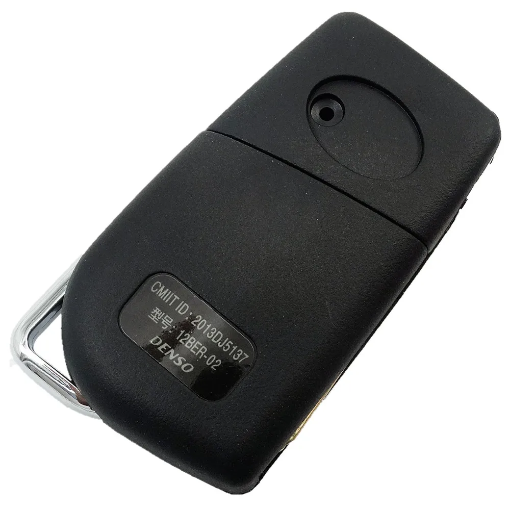 Car Key Shell Case Blank Fob Auto Remote Folding Flip 3 Button Toy43 Uncut Blade Accessories For Toyota Corolla RAV4 Before 2013