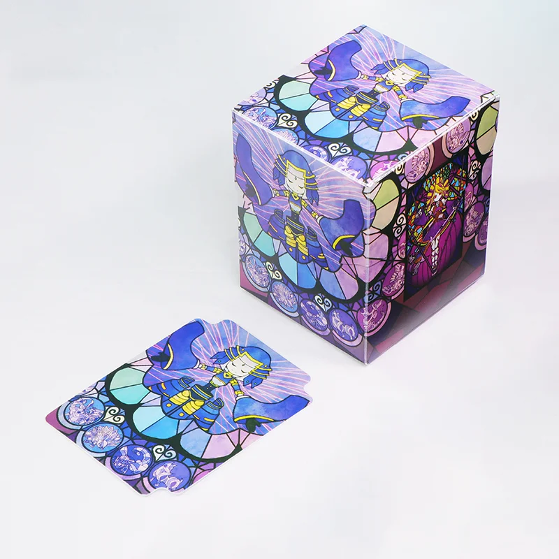 100 Cards Capacity Colorful Deck Box Board Game TCG Cards PP Material Case for Magicalalal The Cards MGT/Pkm/YGO/Gathering Games