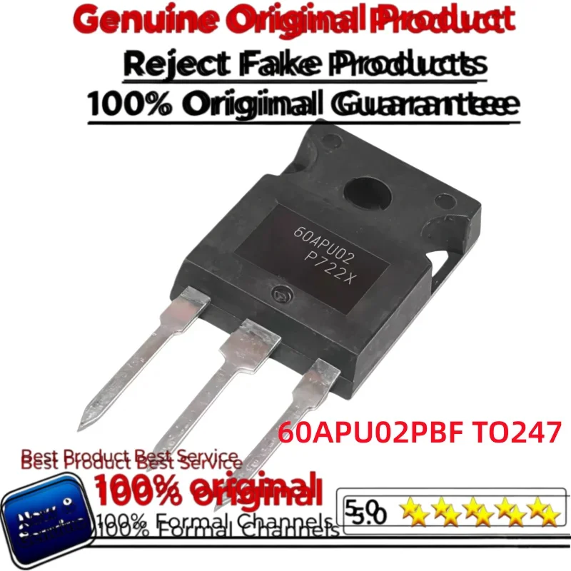5-10PCS 100% New and Original  60APU02PBF 60APU02 TO247 Fast recovery rectifier diode TO-247