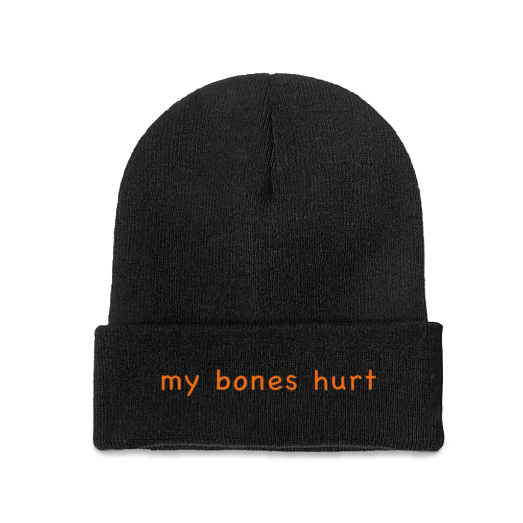 

My bones hurt Knitted Hat Women's Men's Beanies Winter Hat Casual Cap