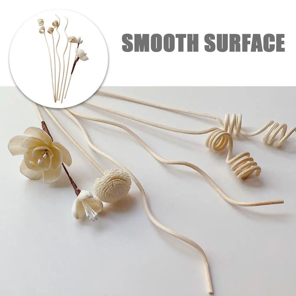 

6pcs Artificial Rose Bouquet Aroma Supplies Diy Reed Diffuser Sticks For Home Spa Bathroom Travel Fragrance Sticks