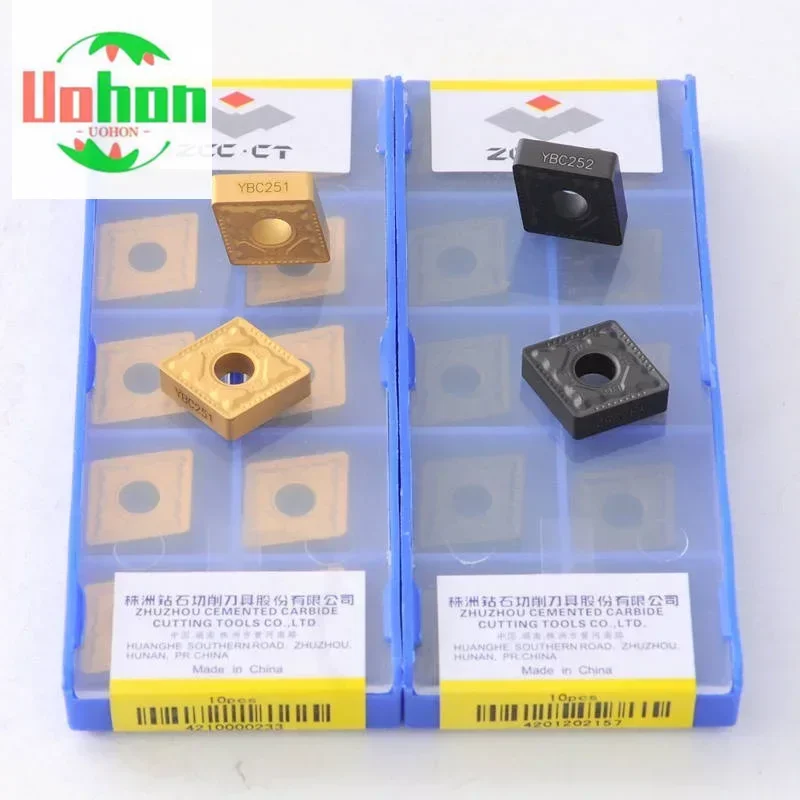 

50PCS ZCC CNMG120408 PM YBC251/252 External Turning Carbide inserts Lathe CNC Tools