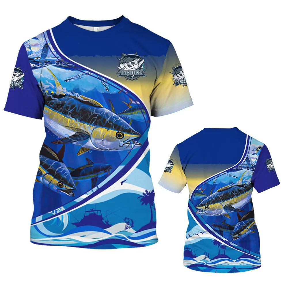 

Cool outdoor casual clothing mens clothing 3D printed animal graphic t shirts loose quick drying round neck short sleeved in top
