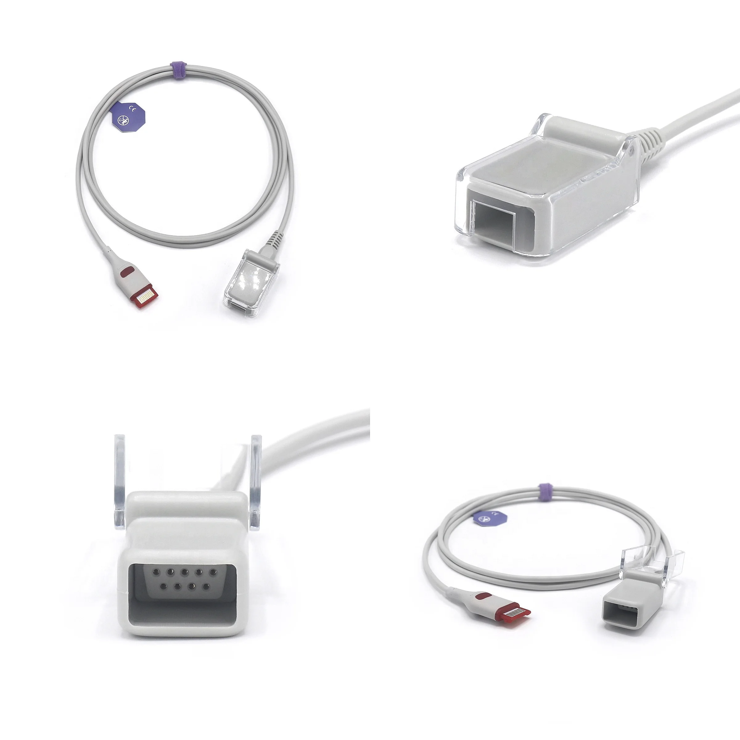 Compatible Reusable SpO2 Extension Adapter Cable for RAD-97 20pins 2.2 Meters