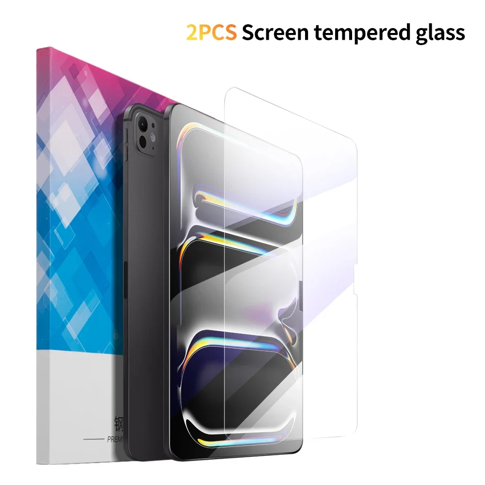 2 pcs Tempered Glass For Ipad Pro 11 12.9 2024 Air 4 3 2 Tablet Screen Protector For Ipad Mini 6 5 4 3 2 1th 2020 2021 Glass