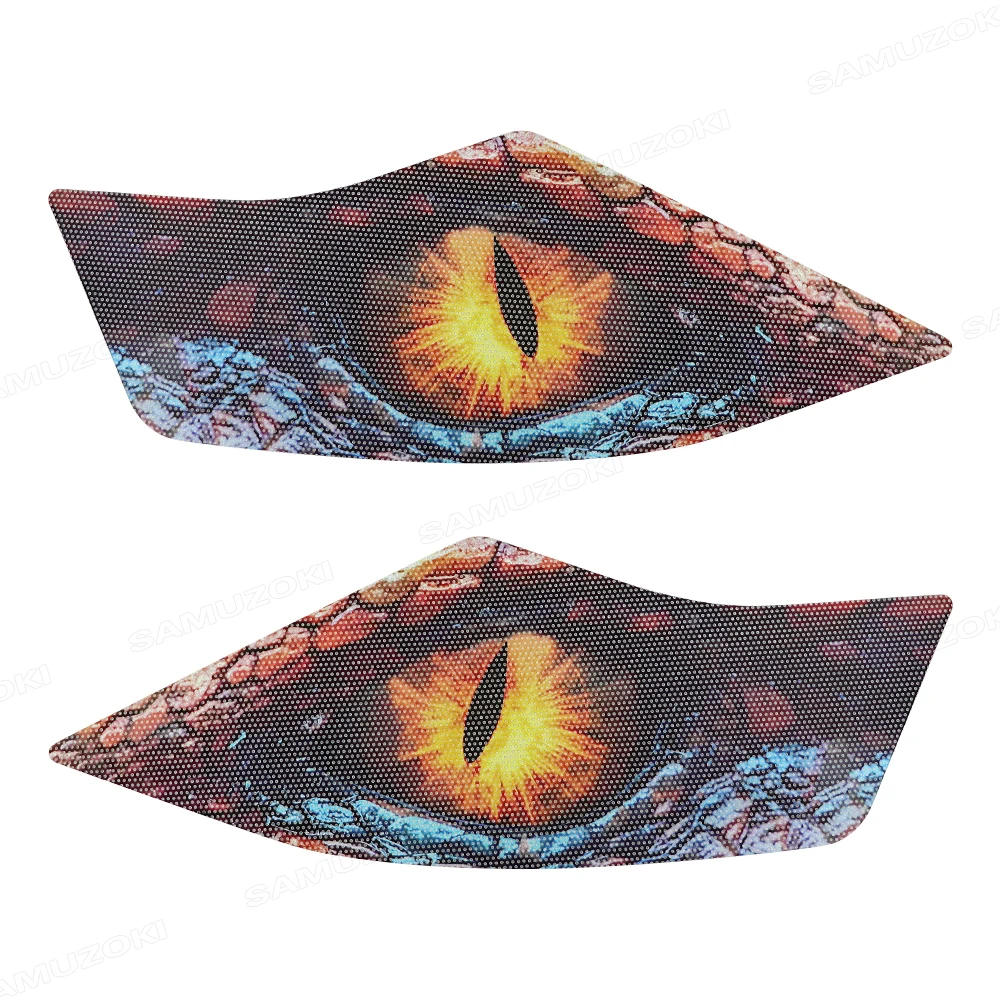 Fit for Arctic Cat Textron Off Road Wildcat X 4X 1000 X 4x4 EPS Motorcycle Headlight Stickers Head Lamp Demon Eyes Decor Sticker