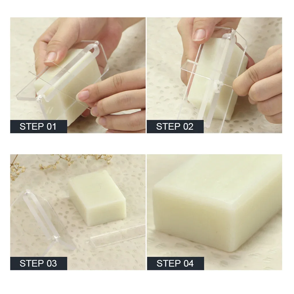 1 pz rifinitore per sapone fatto a mano trasparente rosso blu facile da usare acrilico smussato per candele fatto a mano