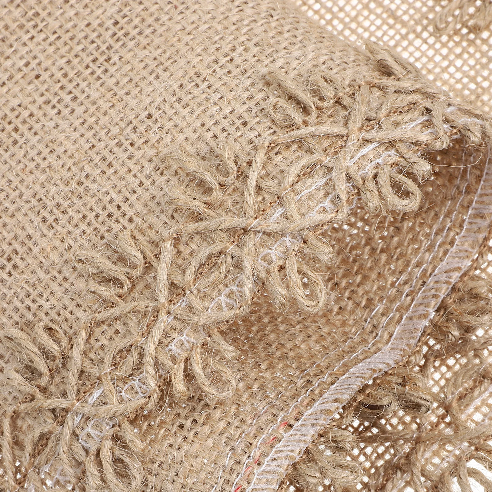 4 قطعة المفارش الخيش 45x30 سنتيمتر أنيقة شرابة حافة الجدول المفارش مقاومة للحرارة والبقع التدريع الكتان تحديد الموقع ديكور #2