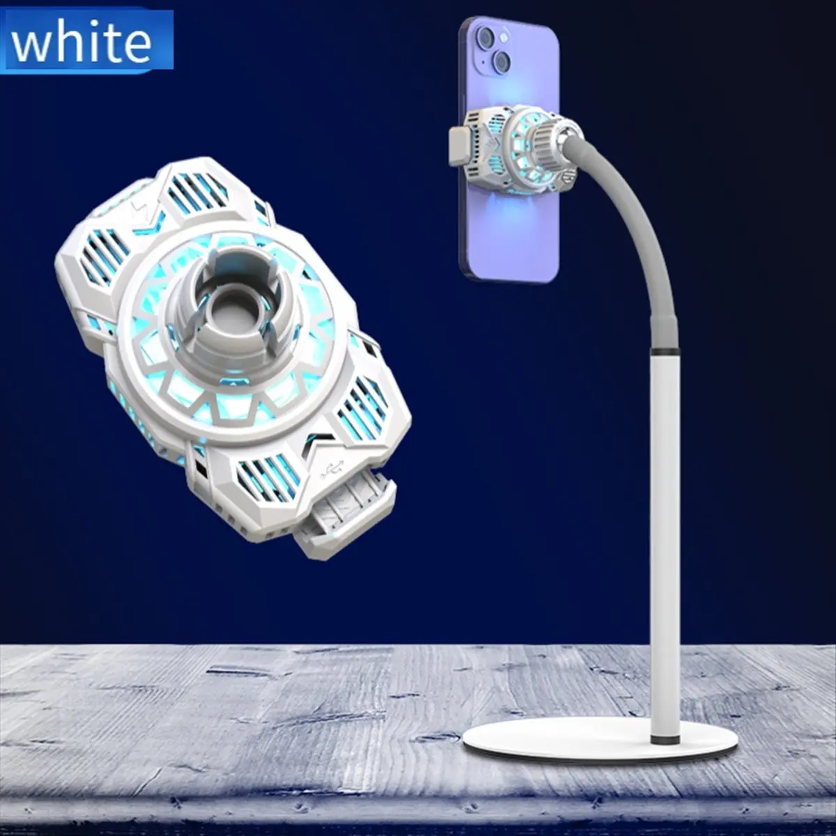 

АКЦИЯ! Полупроводниковая настольная подставка для мобильного телефона с рассеиванием тепла, ультра-тихий игровой вибрато, ленивый радиатор