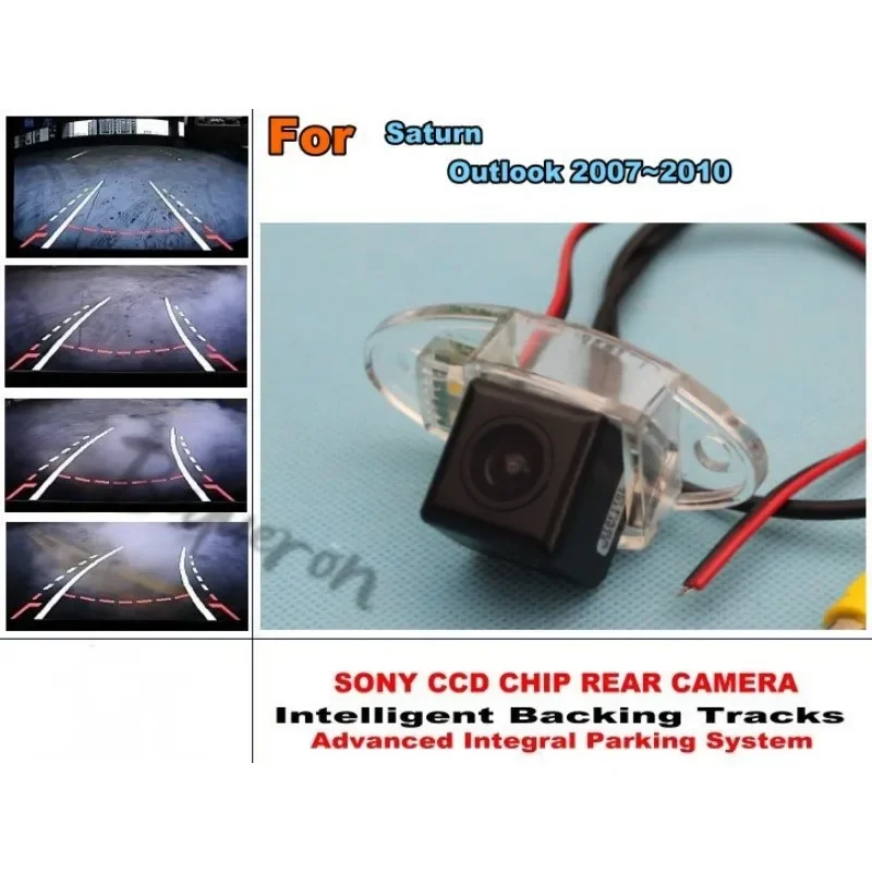 

For Saturn Outlook 2007~2010 Car Rear View Camera reverse Backup Parking Camera LED Night Vision Waterproof Wide Angle