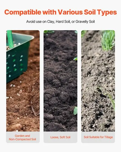 حفار آخر مع علامات مقبض من الألياف الزجاجية مقاس 57.5 بوصة حفار ثقب يدوي