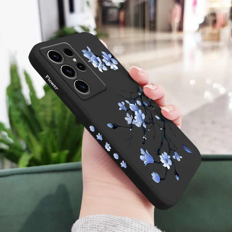 Blooming Orchid Phone Case For Samsung Galaxy S26 FE Plus Ultra Silicone Soft Cover