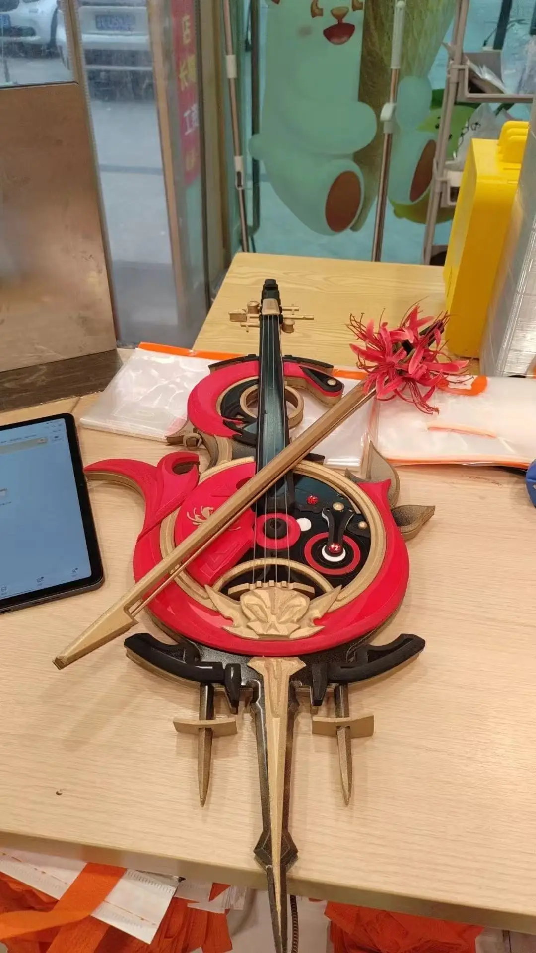 

Реквизит для косплея Phrolbva Cos Violin Prop Game Wuthering Waves, аксессуары для костюмов на Хэллоуин, Рождество, для праздничных вечеринок