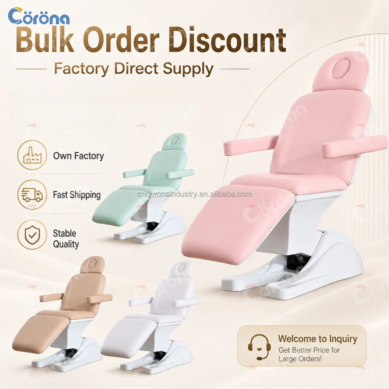 Spa Massager - Kommerzielles Elektrisches Spa-Bett Verstellbarer Kosmetiktisch für
