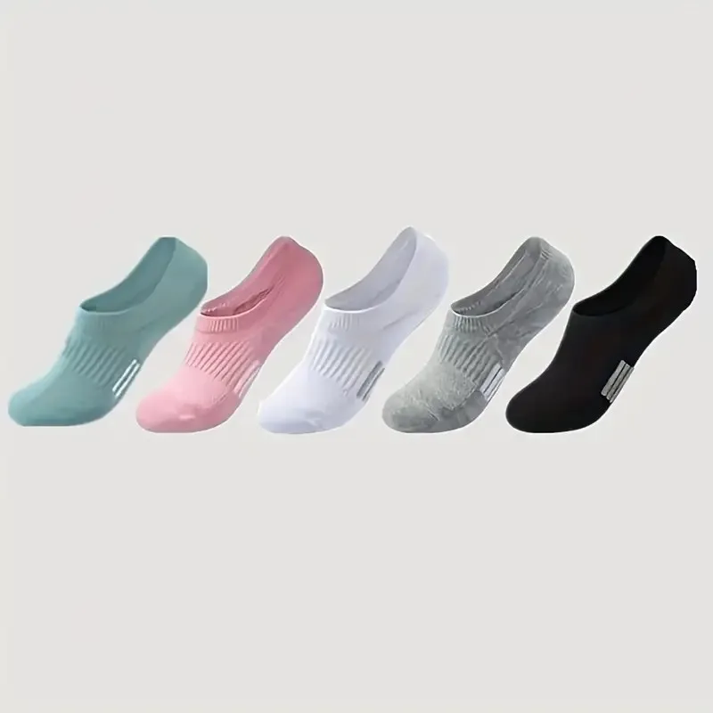 1/5 Paar unsichtbare Low-Cut-Sportsocken für Damen, Frühling und Sommer, dünner Stil, schweißabsorbierend, atmungsaktiv, für Laufen, Fitness, Freizeit – Detail 12