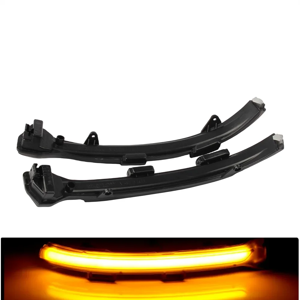 ديناميكية LED بدوره مصباح إشارة المتعري تدفق المياه الوامض ضوء وماض لشركة فولكس فاجن جولف 7 MK7 7.5 GTI R Sportsvan Touran L II