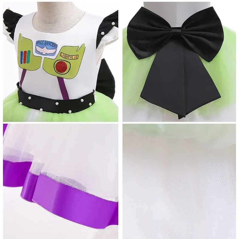 Buzz Costume Lightyear Costume Children Fancy Dress Woody Costumes Dress Girls Birthday Party Princess Dress Halloween Costume