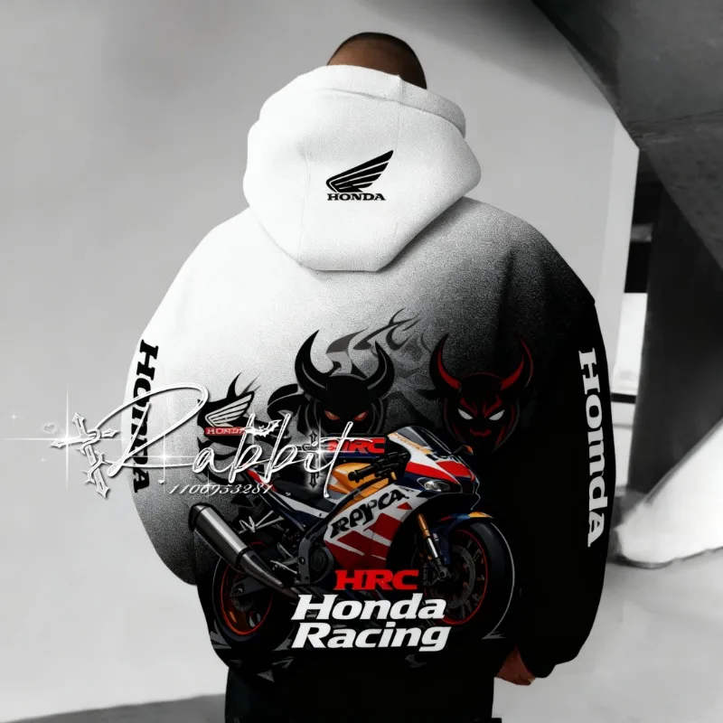 

25/26 Новый дизайн дьявола Тотем Honda Racing Team Специальная серия Толстовка для верховой езды Мужская толстовка с капюшоном для гонок на мотоциклах для любителей бездорожья