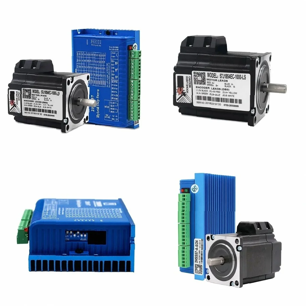 57J1854EC-1000-LS+2HSS57 CNC Kit 23 Hybrid Closed-Loop Stepper Servo Motor & Driver