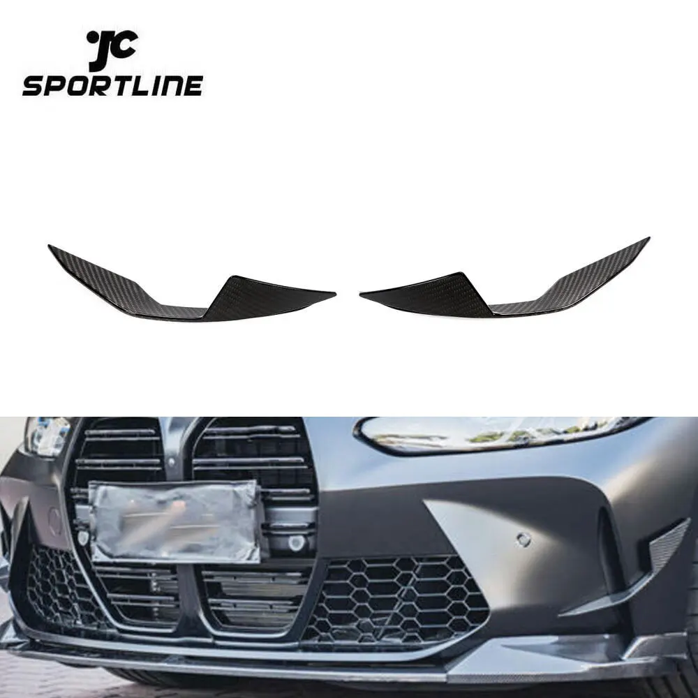 

Передние спойлеры JCSportline G80 Pre-preg для BMW 3 и 4 серии G80 M3 G82 M4 2D 4D 2021-2022