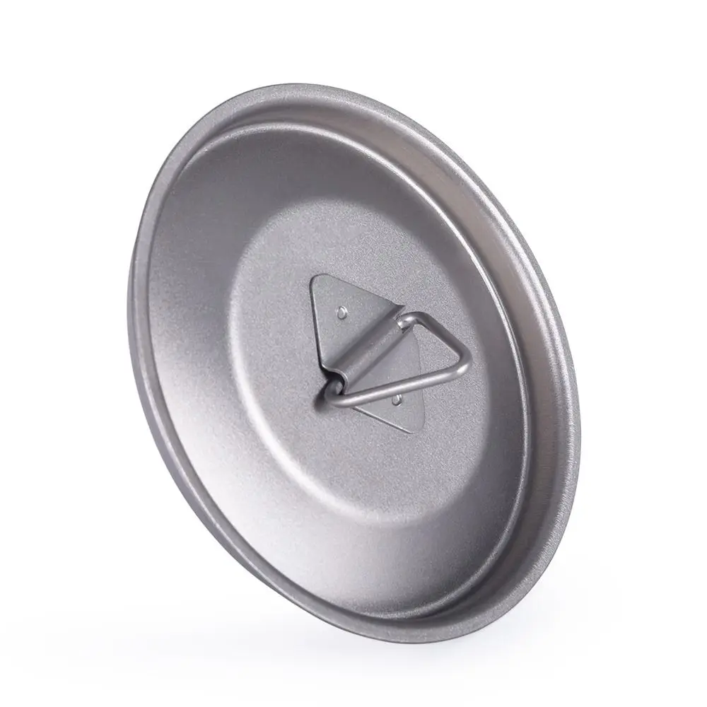 Portable Durable Titanium Cup Lid Grey 3.39 x 3.07 x 1.18 inch Titanium Water Cup Cover Practical Camping Cup Lid Backpacking