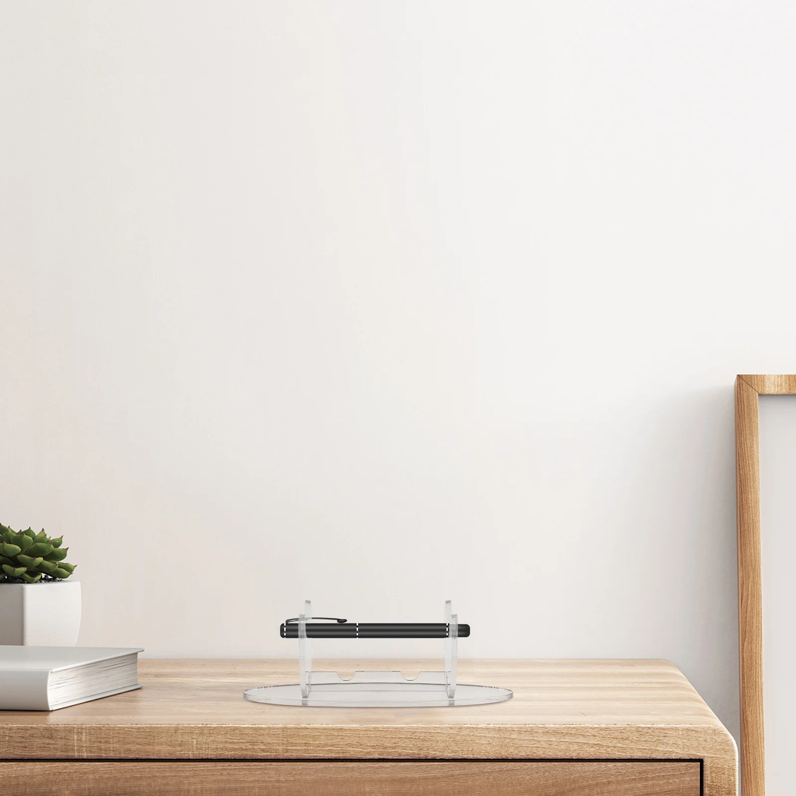 الحد الأدنى حامل قلم أكريليك حامل سطح المكتب قلم حبر منظم رف اللمس السلس استخدام متعدد الاستخدامات للأقلام المختلفة #3