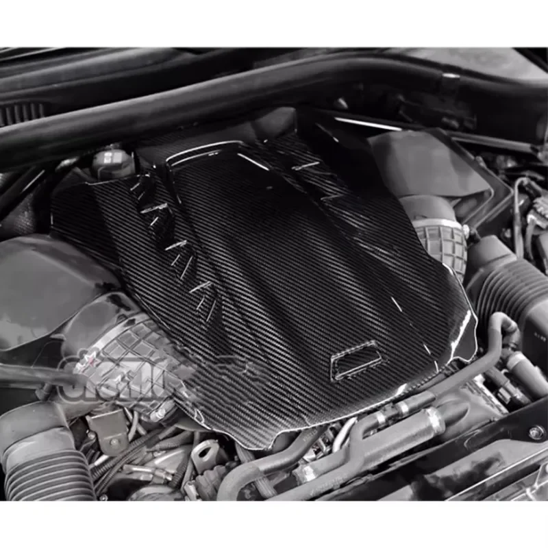 لسلسلة BMW X5M F95 X6M F96 2019 + غطاء محرك من ألياف الكربون الجافة استبدال تركيب غطاء محرك السيارة لوحة طقم الجسم #3