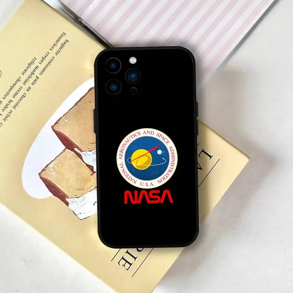 1 قطعة USA N-Nasa جراب هاتف سيليكون لينة ل IPhone17 16 15 14 13 12 11 Plus Pro Max Plus #1