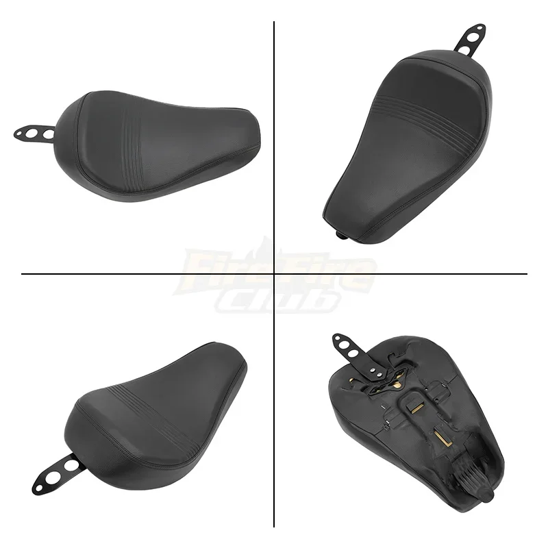 Driver Solo Seat Motorcycle Black Front Cushion Seat Fits For Harley Sportster XL 1200 883 72 Forty Eight 2016-up