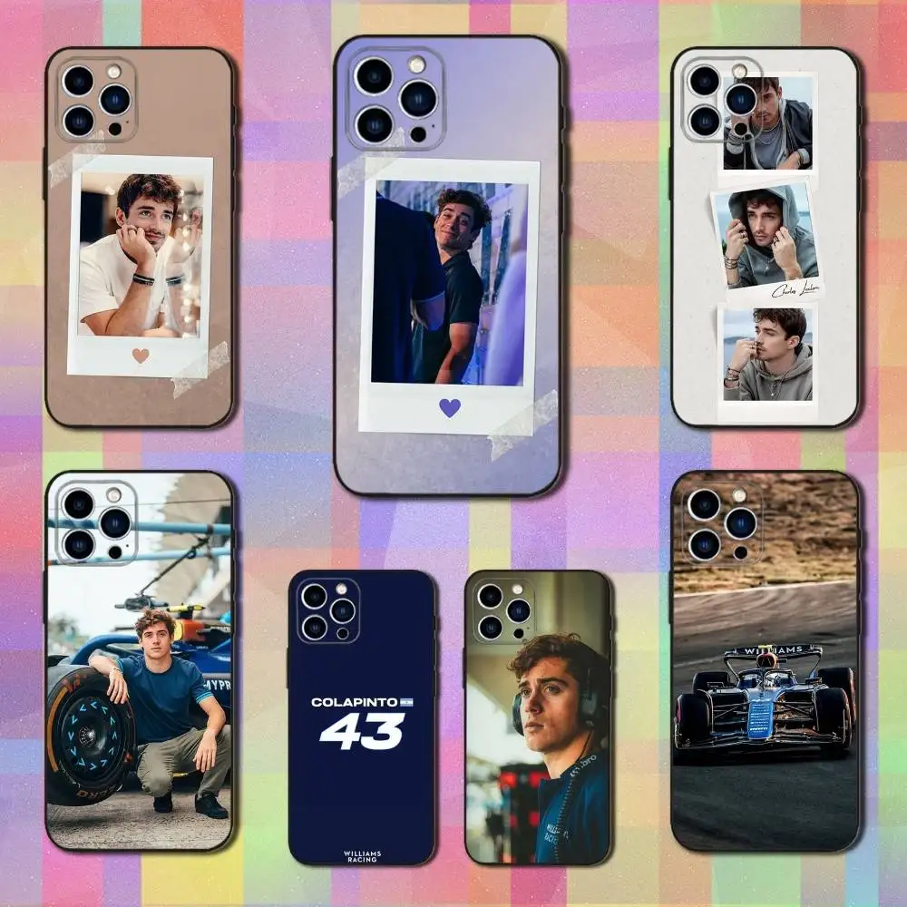 

F-Franco-43 C-Colapinto Phone For iPhone 13,12,15,14,11,16,17,Plus,Pro Max,XS,X,XR,SE,Mini,8,7,Soft Silicone Black