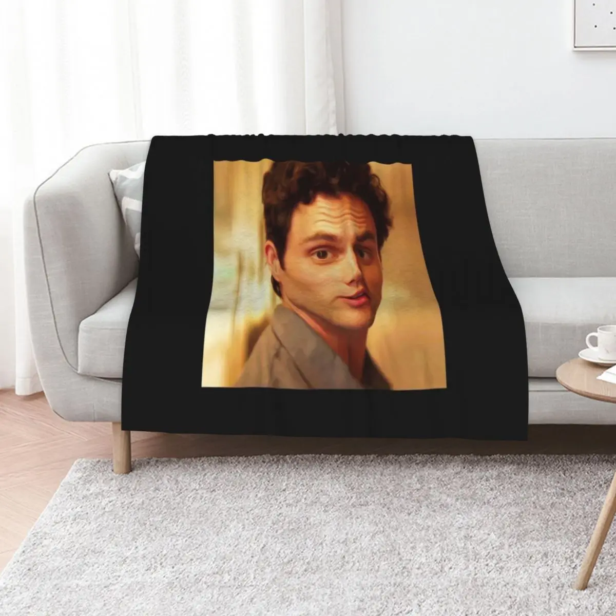 

Joe Goldberg YOU Throw Blanket Plaid on the sofa Bed covers Fashion Sofas Camping Blankets