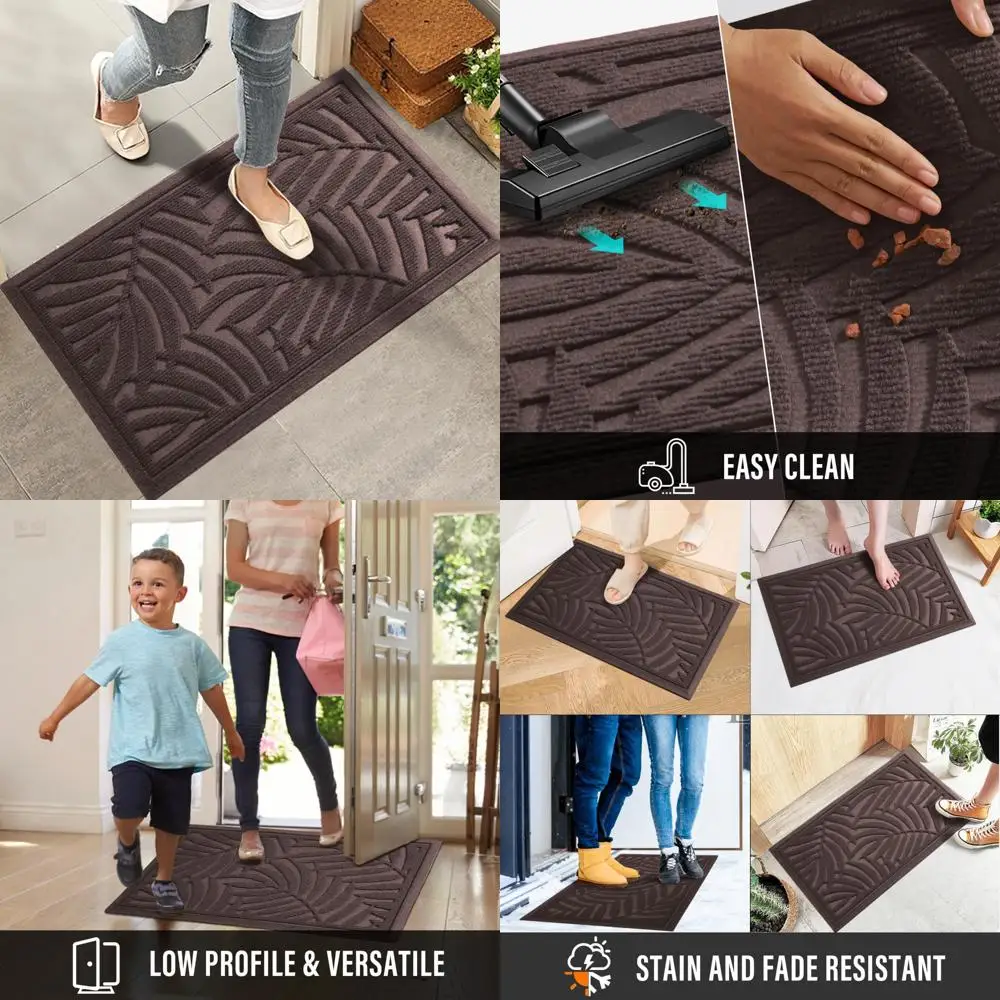 

"Durable Door Mat for Indoor and Outdoor Use: Absorbent, Dirt-Resistant, Waterproof, with Non-Slip and Fade-Resistant Features"