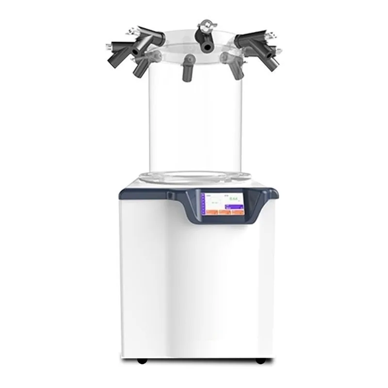 Vertical freeze dryer Laboratory food Cordyceps sinensis Traditional Chinese medicine fruit and vegetable soil vacuum