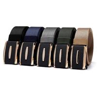 Casual Fashion Belt For Men Automatic Buckle Adjustable Nylon Cloth Belt Tactical Belt Pants Belt For Men