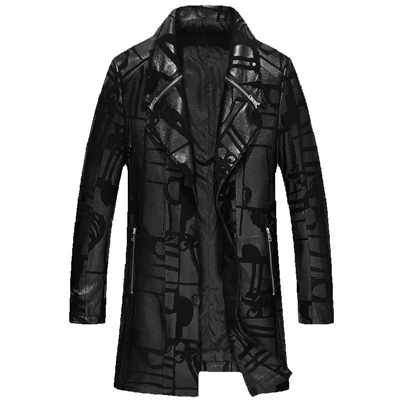 

2025 new arrival high quality natural sheepskin leather trench coat men,real leather jackets,AL40