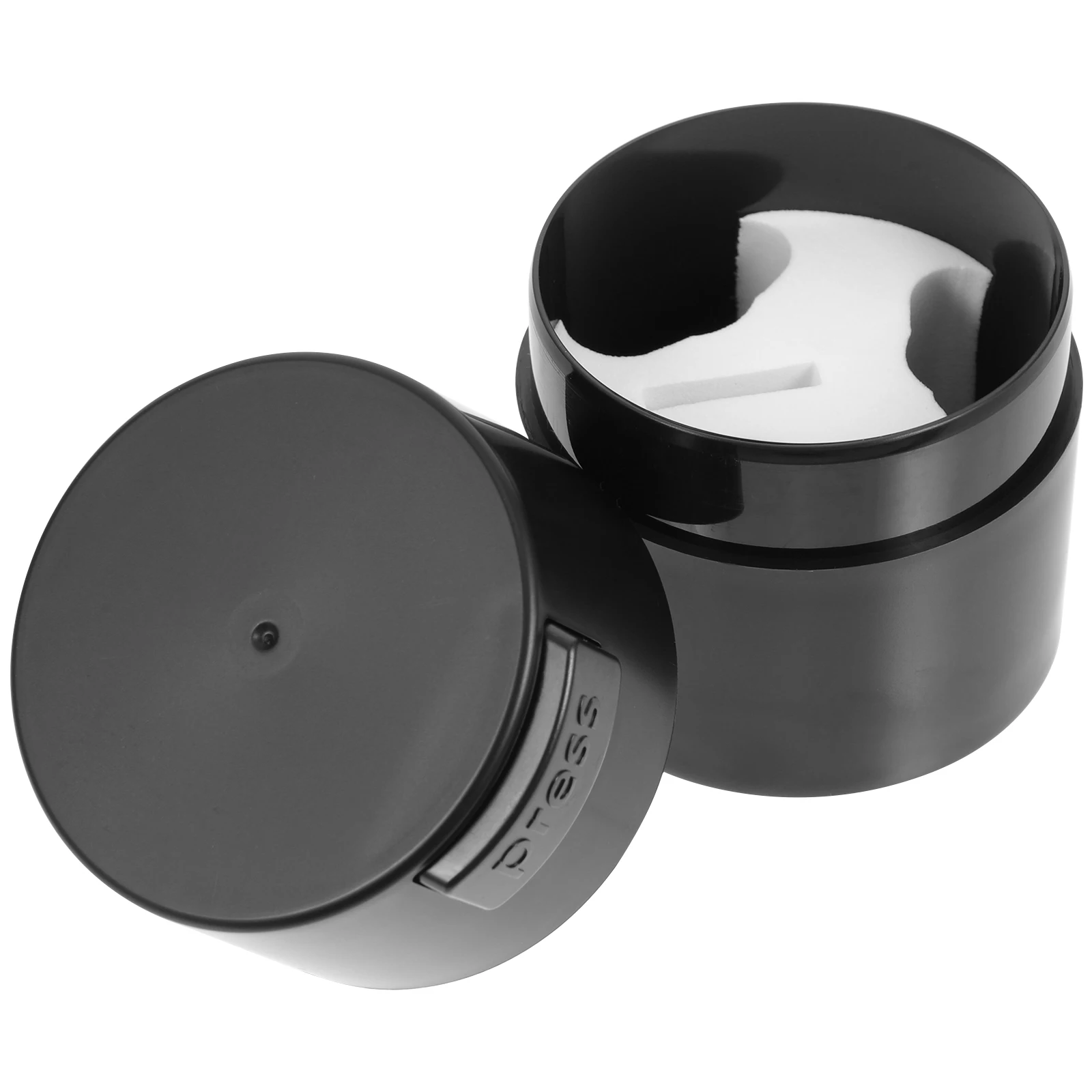 Pote de cola hermético para extensões de cílios, tanque de armazenamento seco reutilizável, mantém adesivo fresco mais longo, presente ideal para artistas de cílios