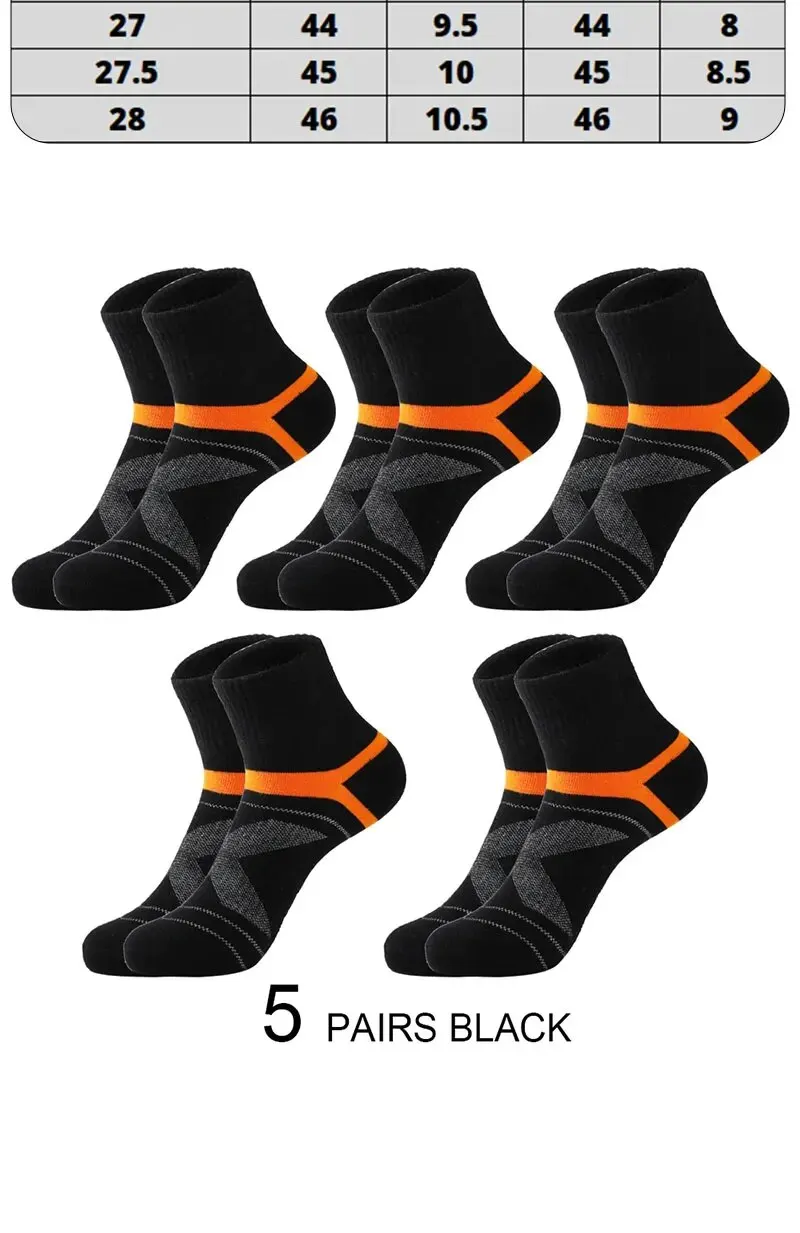 3/5/10/20 Paar Lot Herrensocken Schwarze Sportsocken Casual Run Herbst Winter Hochwertige atmungsaktive Herrensocken – Detail 10