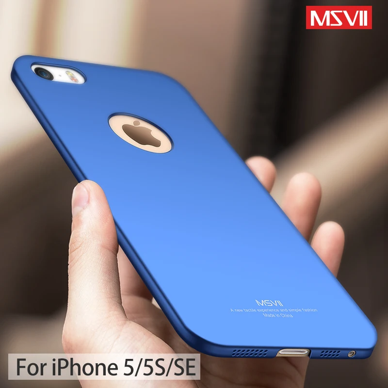 For iPhone 5S Case MSVII Luxury Ultra Thin Matte Hard PC Cover For Apple iPhone 5 S 5S 5SE SE 2016 iPhone5 iPhone5s Phone Cases