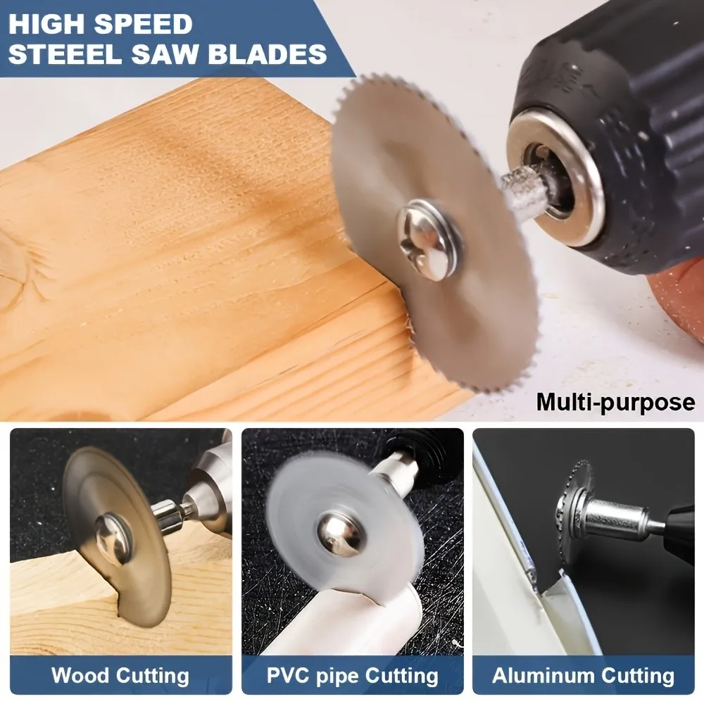 High Speed Steel Cutting Blade Set, Suitable for Drill Bits and Rotating Tools, Heavy-Duty High-Speed Steel Saw Blades view 3
