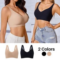 Sujetador inalámbrico para mujer, sujetadores push-up sin costuras, ropa interior cómoda en forma de V, copa BCD, lencería íntima