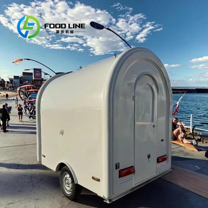 

Premium Mobile Food Trailer Kiosk Durable Food Truck for Big Pizza Waffle Home and Abroad Customized