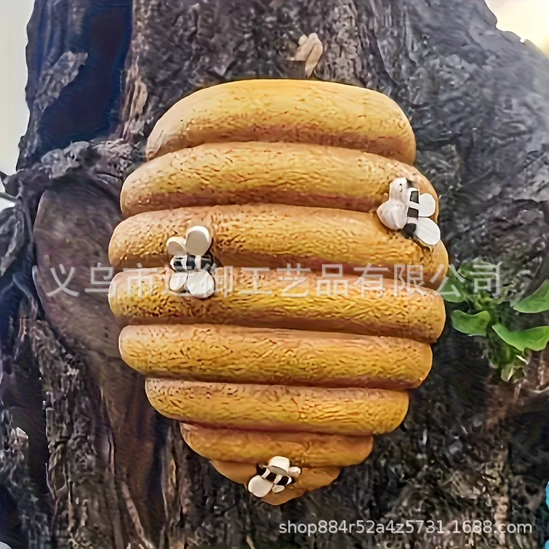 

Bee - themed Honeycomb Vase, Buttery Bee Accent Creative Home Decor, Lovely Flower Holder for Living Room or Kitchen Table