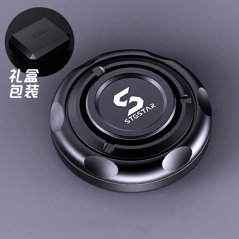 Nuevo Fidget Slider magnético, Spinner de trinquete de Metal, juguete EDC silencioso PushPull para aliviar la ansiedad, enfoque, reductor de estrés portátil