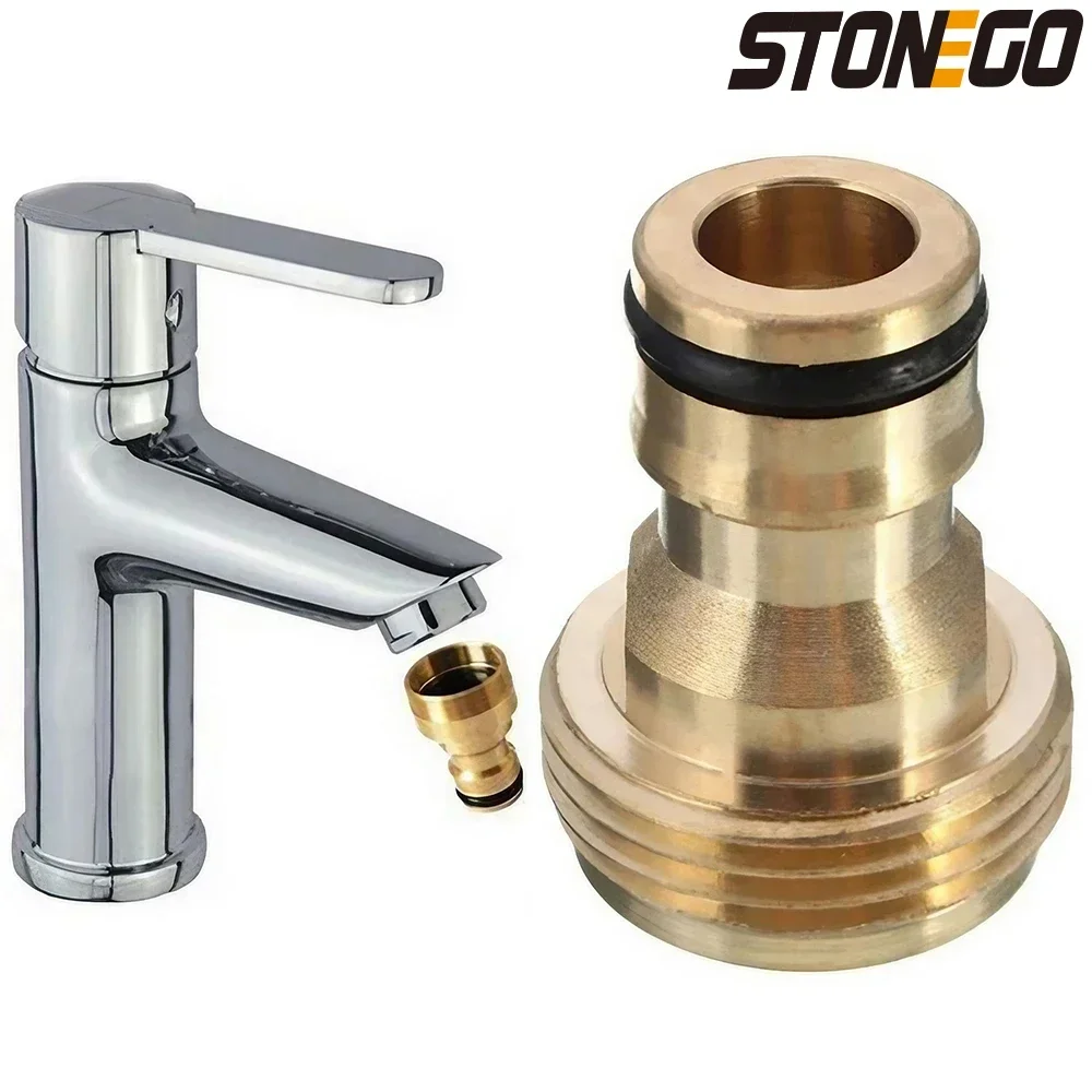 STONEGO Universal Kitchen Faucet Adapter Tap Connector Mixer Hose Joiner Fitting Pipe