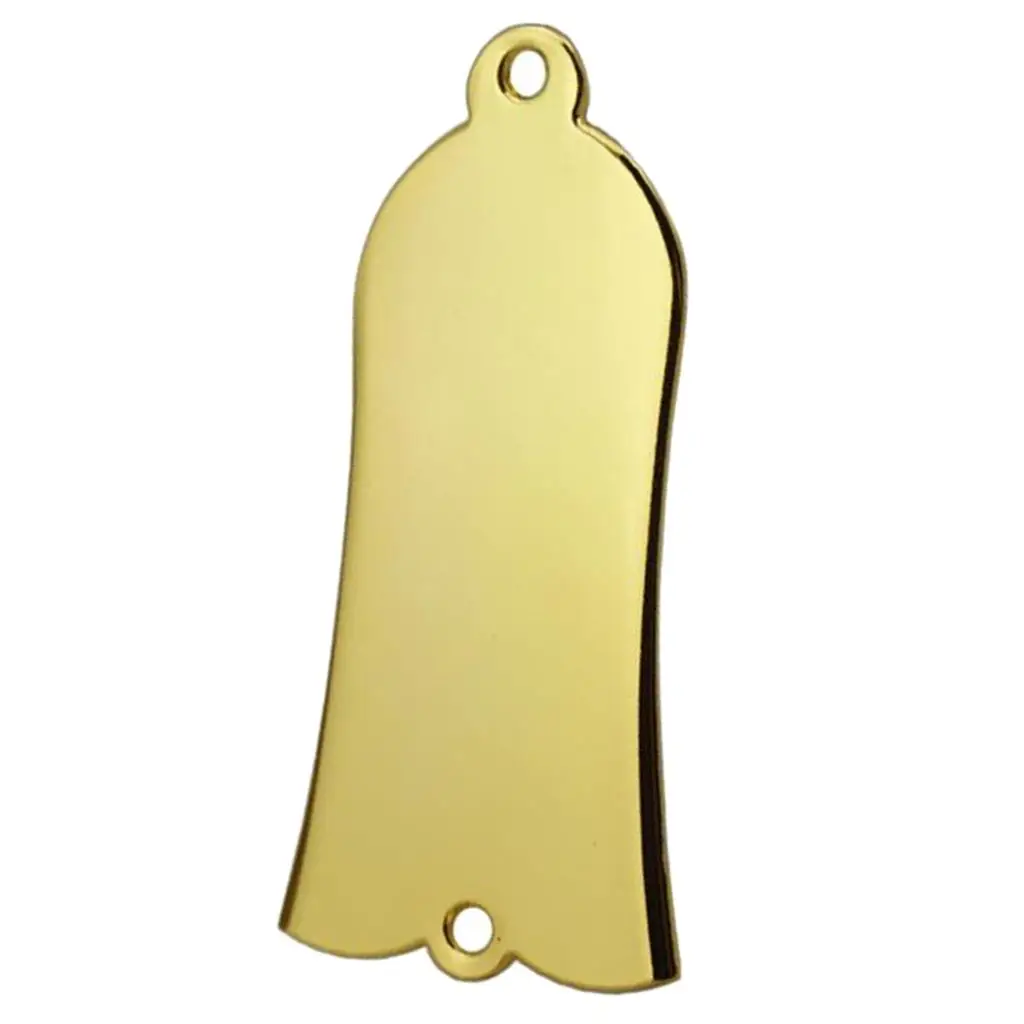 Bell Truss Rod Cover with Screws Metal Guitar Bass Part 2 Holes Bell Shaped Guard for Replacement