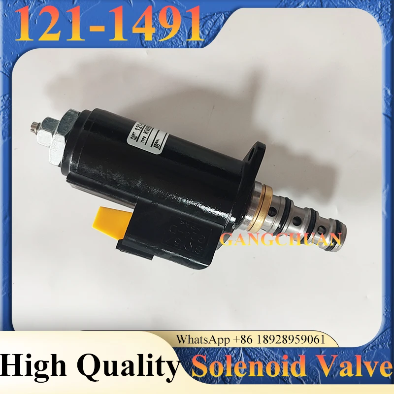 Excavator Electric Parts Solenoid Valve 121-14911211491 KWE5K-31/G24DA30 for Excavator E320b 315c 320c 325c 330c 330d