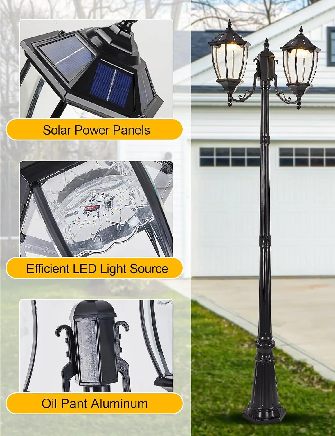 Lampu Tiang Tenaga Surya Luar  - Outdoor Lighting Dusk To Dawn ulasan dan harga