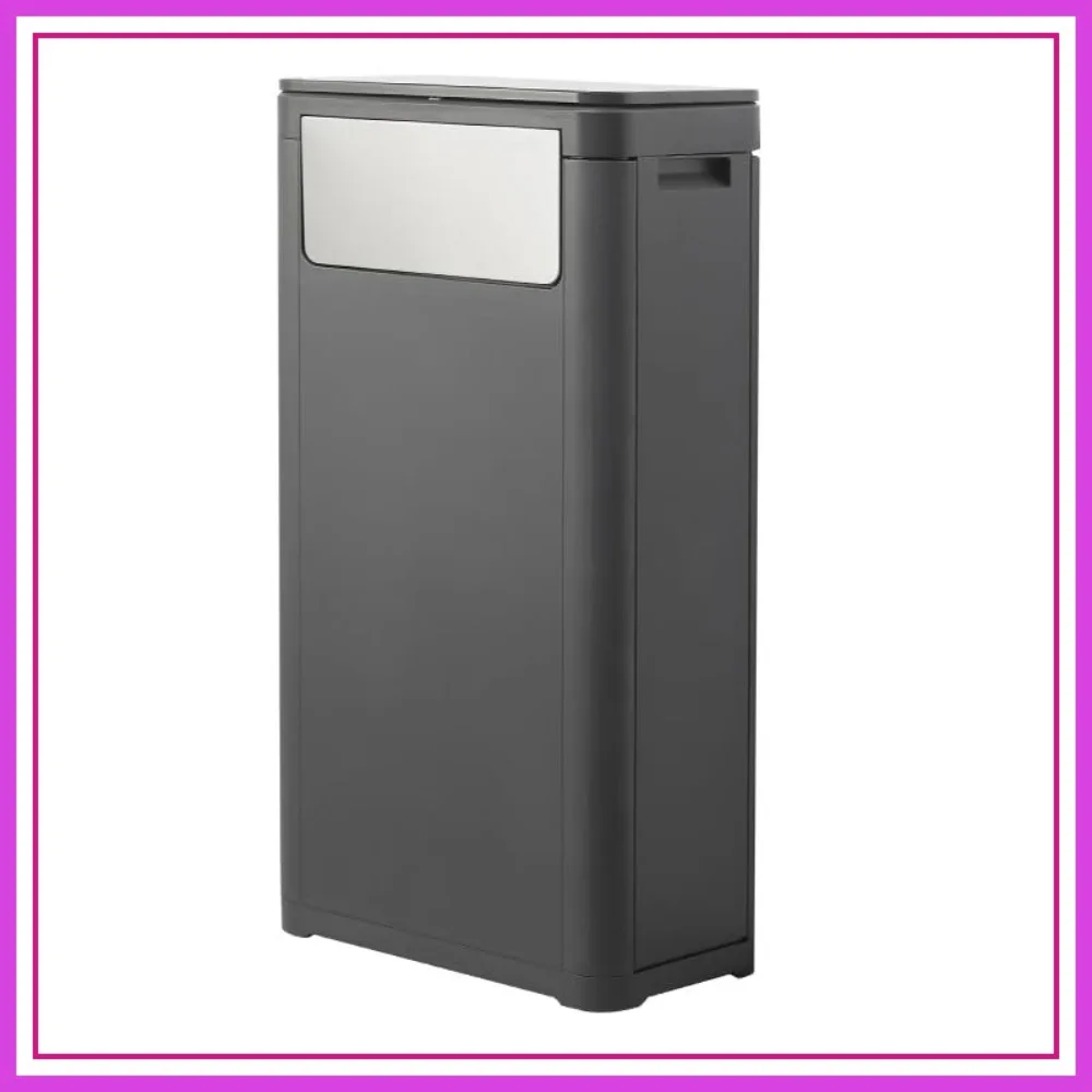 

Tall Skinny Trash Can with Lid, Narrow Space Waste Basket for Bathroom, Kitchen, Bedroom, Office