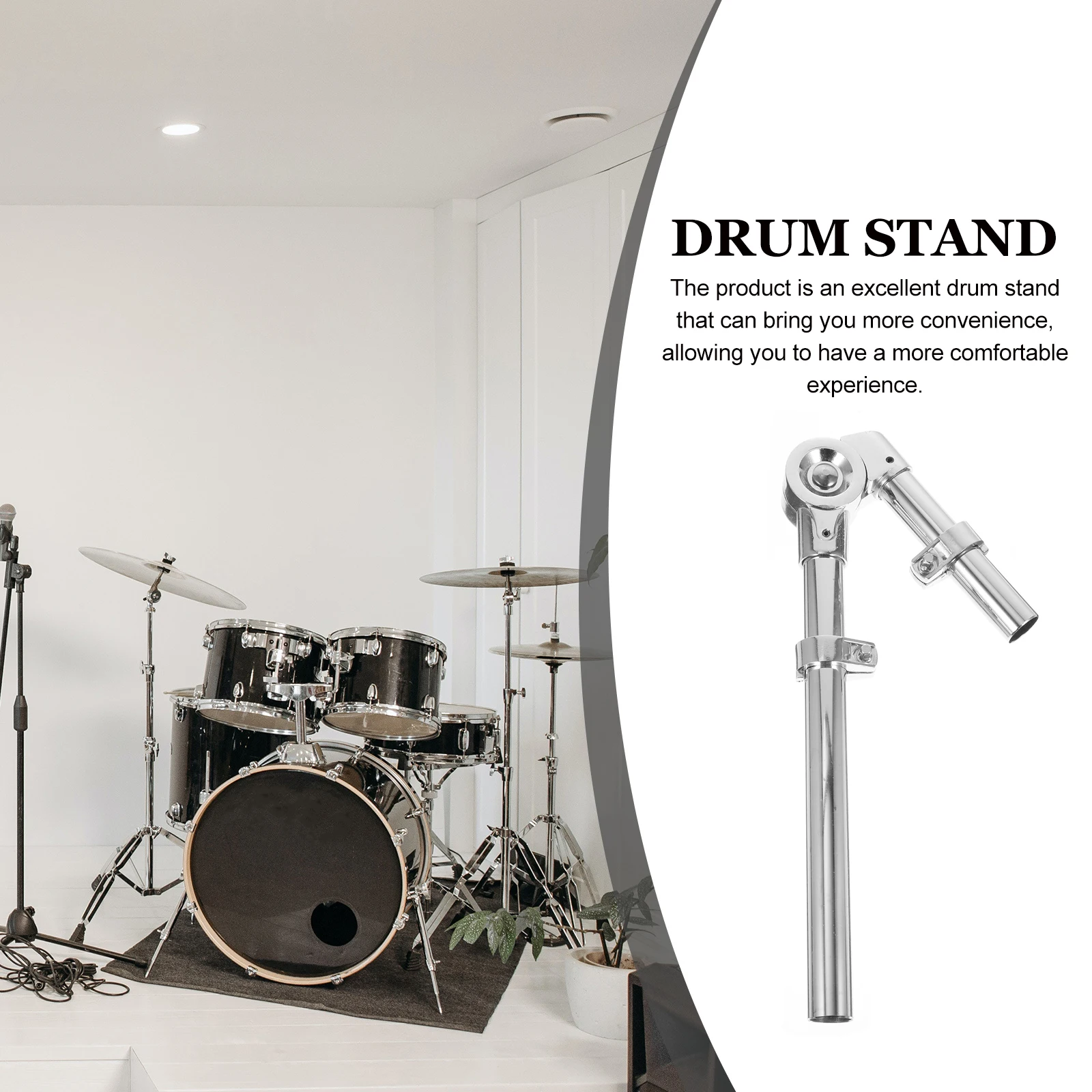 

Adjustable Hanging Stand Sturdy Metal Bracket Suspension Design Light Practical Mount Hardware Performance Rack for Tom
